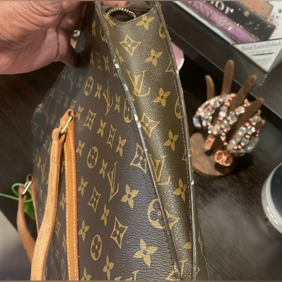 LOUIS VUITTON Brown Babylon Monogram Tote w/Dust Bag, Authentic. EUC - Picture 11 of 16